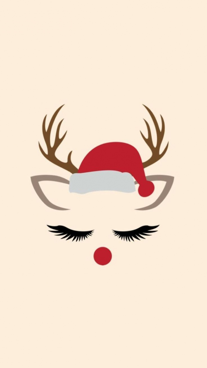 Pretty Reindeer Wallpaper for iPhone and Android - Get Festive! 🦌