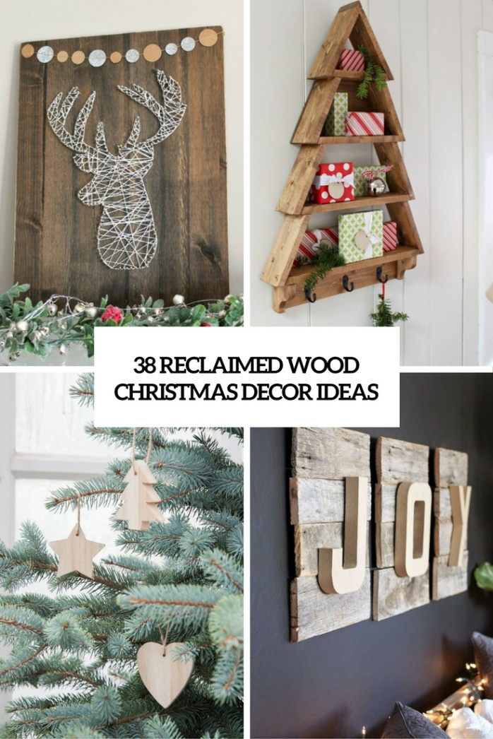 Reclaimed Wood Christmas Décor Ideas - DigsDigs