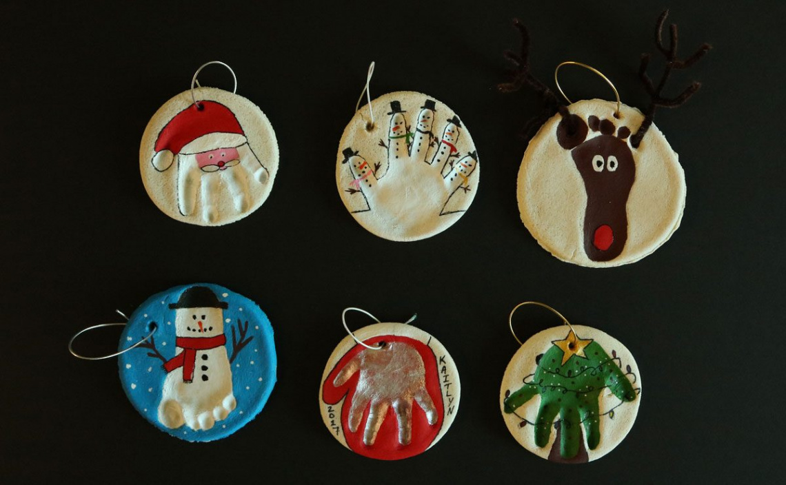 Salt Dough Handprint Ornaments - Eat Wheat