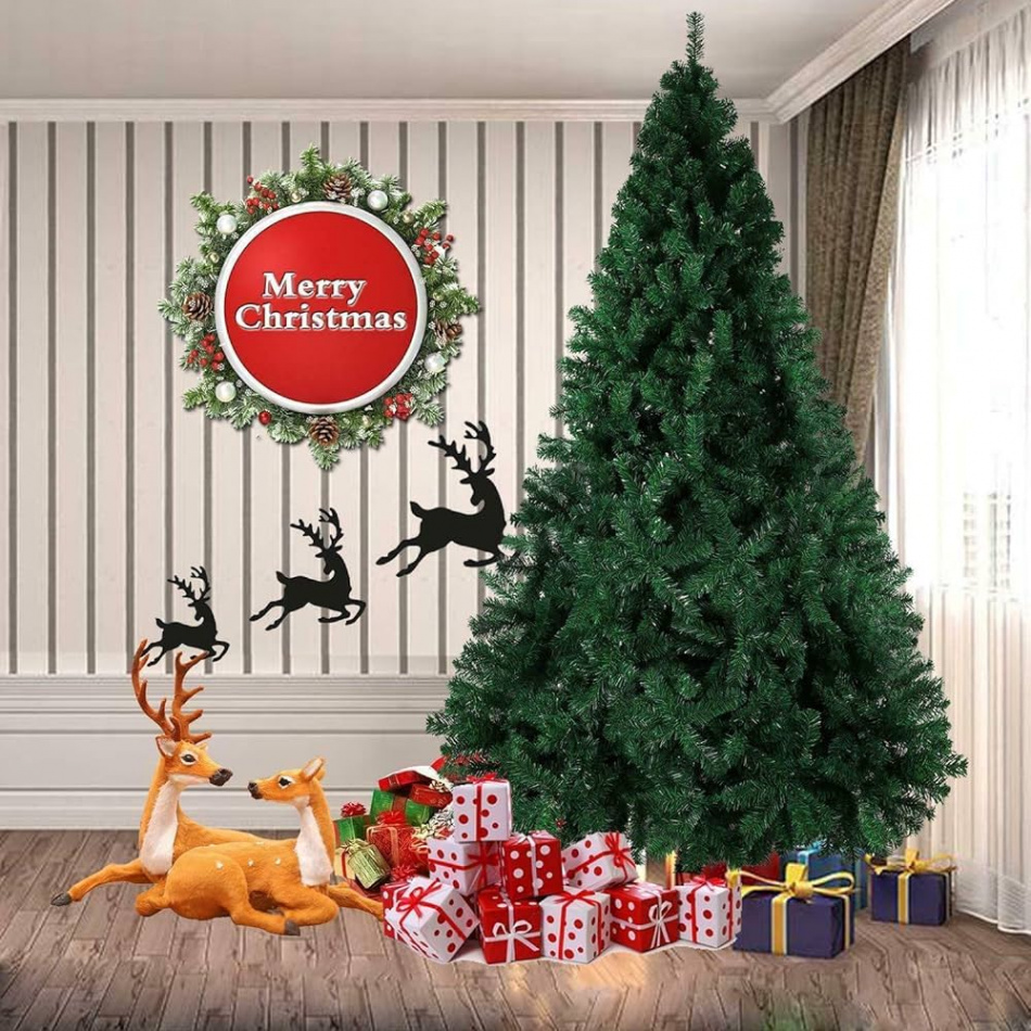 SHATCHI Green  ft/ cm Artificial Christmas Tree Alaskan Pine