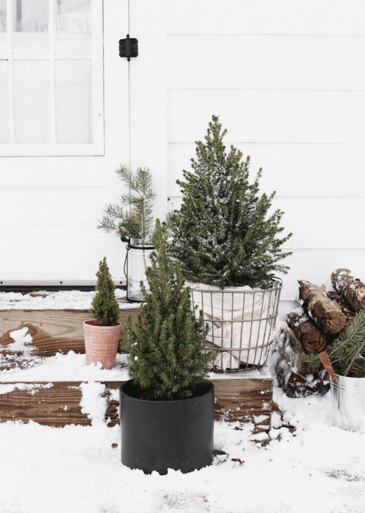 Simple Outdoor Christmas Decor - Minimal Christmas Decor