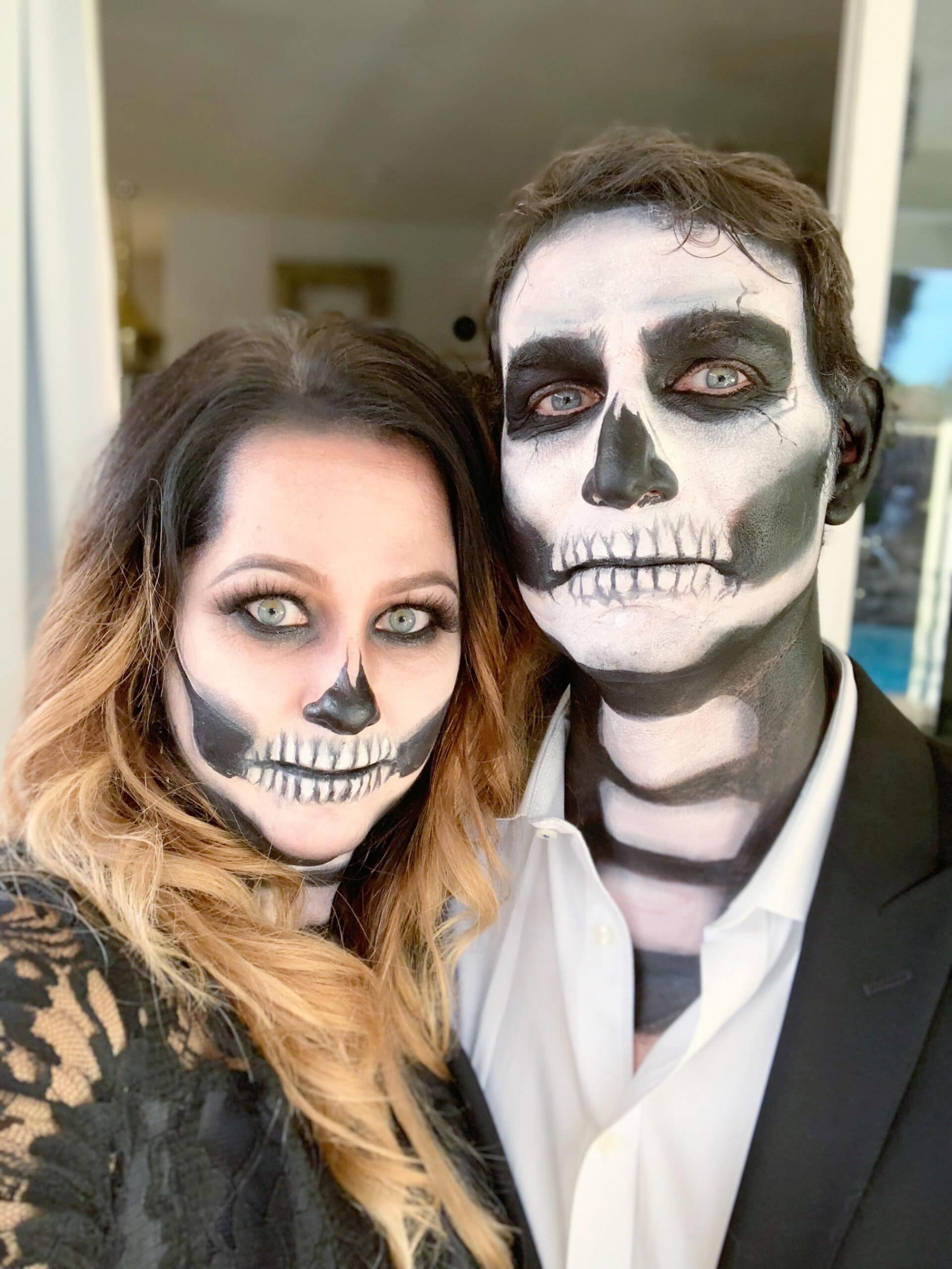 Skeleton Face Makeup - girl. Inspired.