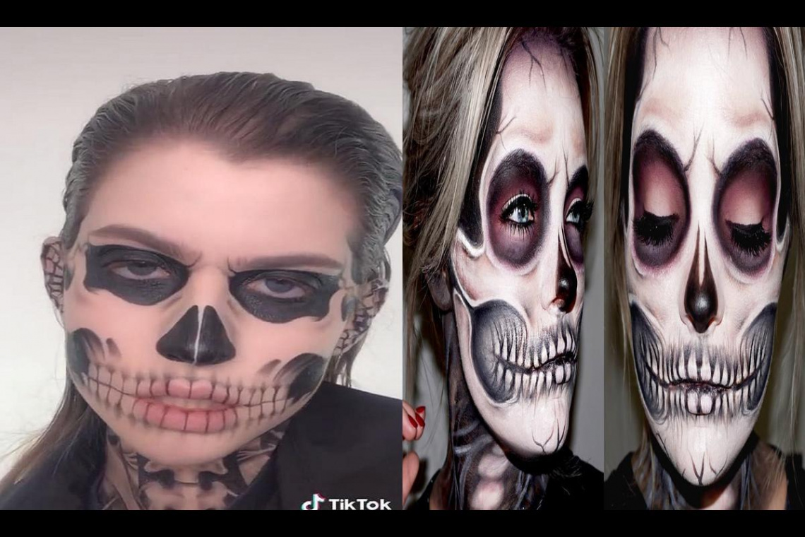 Skeleton Makeup Tiktok Trend Video, What Is Skeleton Makeup