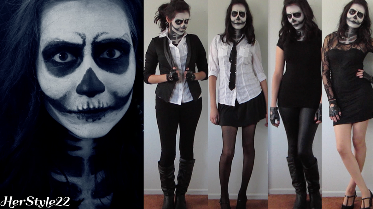 Skull/Skeleton Makeup Tutorial plus  Outfit Ideas if you don