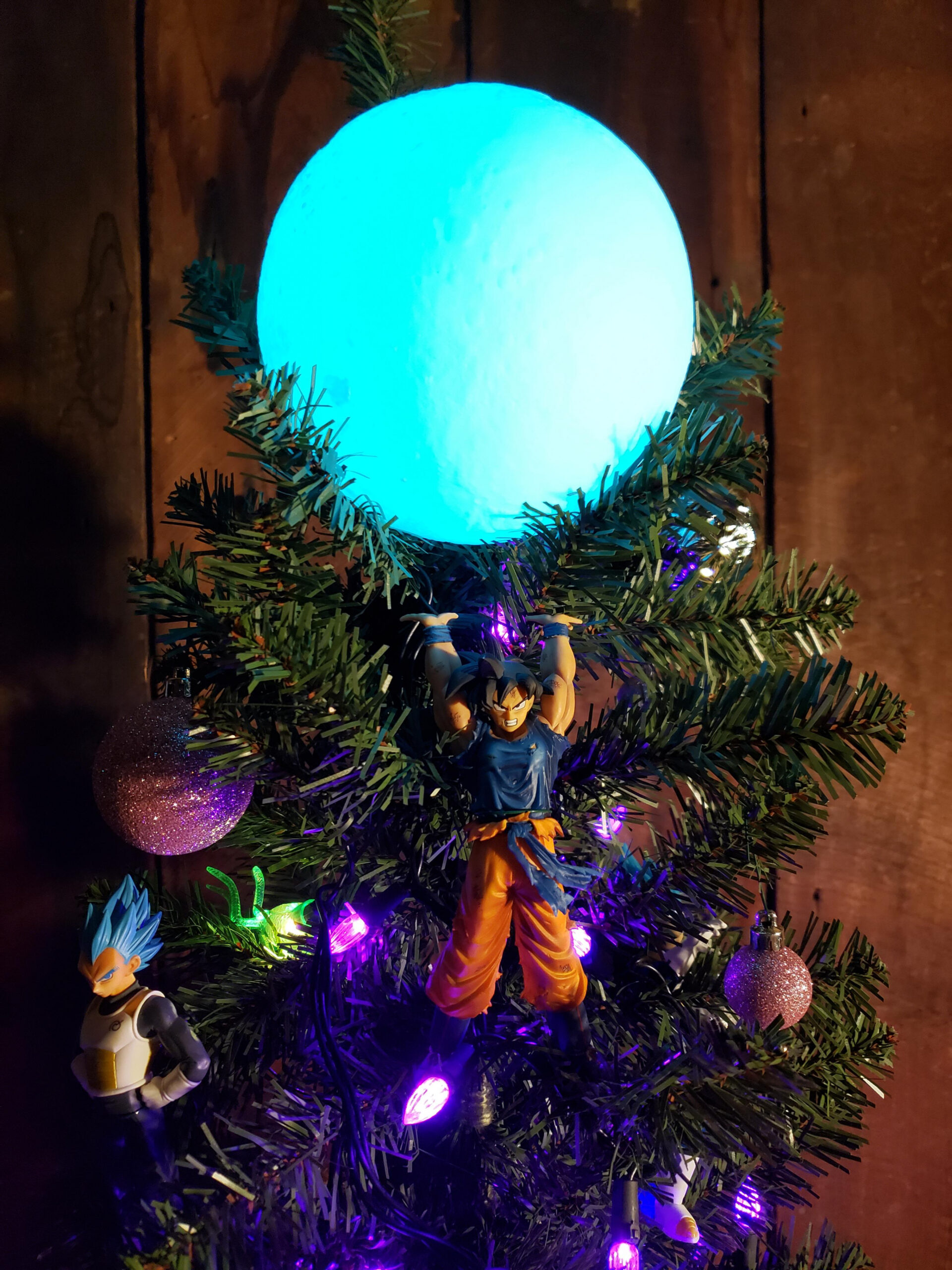 Spirit bomb Goku is my Christmas tree topper : r/dbz