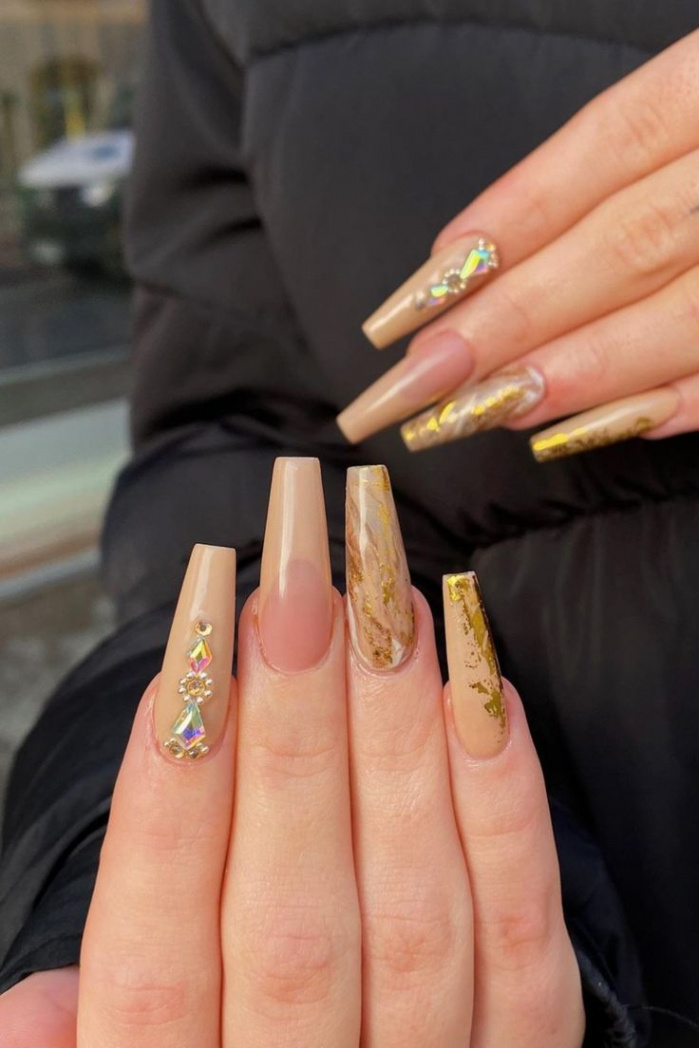 Stunning November Nails To Try  Acrylic nails almond shape