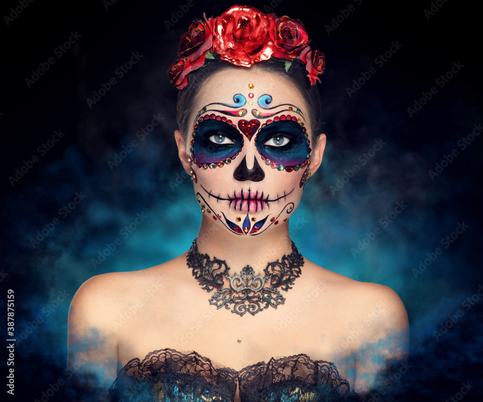 Sugar skull makeup