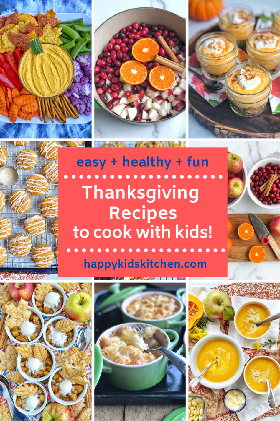 Thanksgiving Recipes to Cook with Kids - Happy Kids Kitchen by