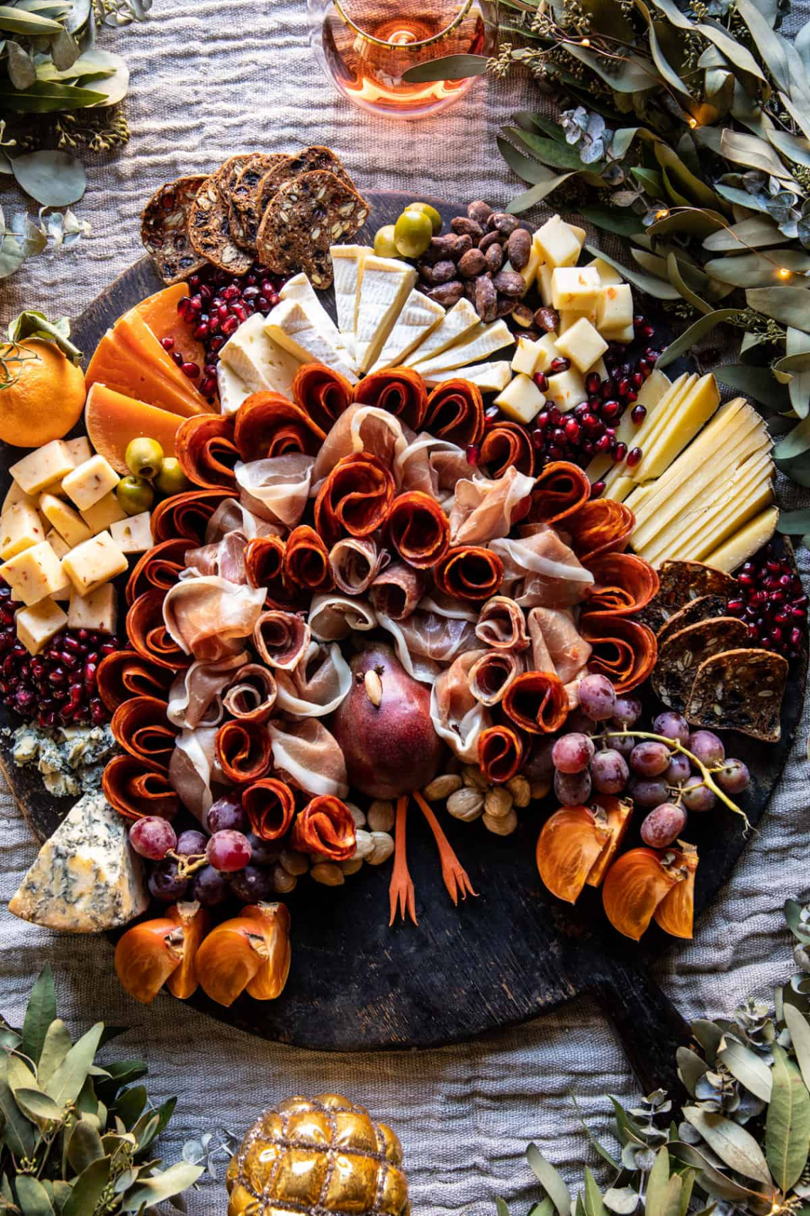 Thanksgiving Turkey Cheese Board