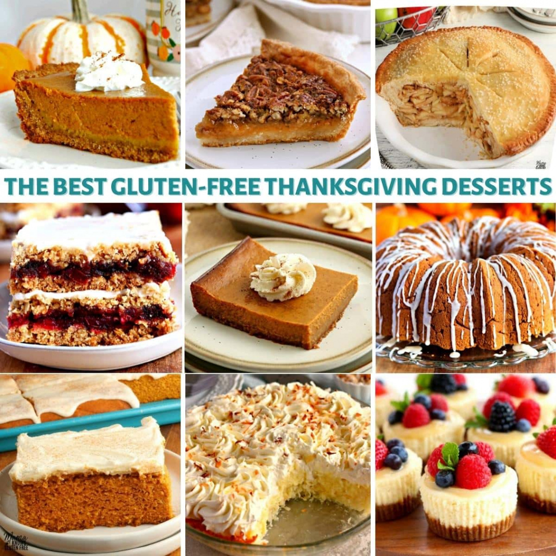 The Best Gluten-Free Thanksgiving Desserts {Dairy-Free Options