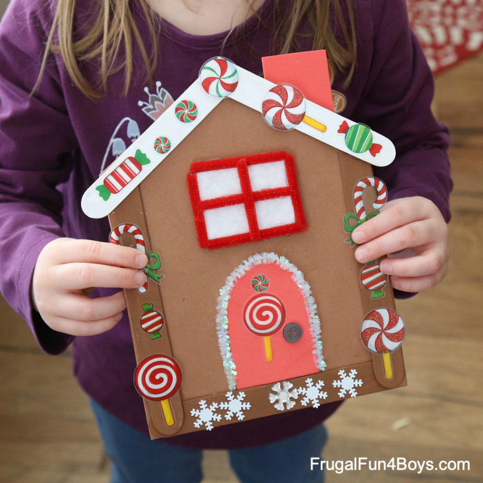 This Gingerbread House is the Most Adorable Christmas Craft for