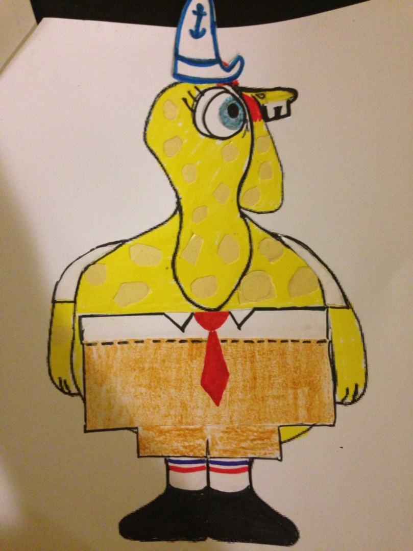 Turkey disguised as Sponge Bob!  Turkey disguise, Turkey disguise