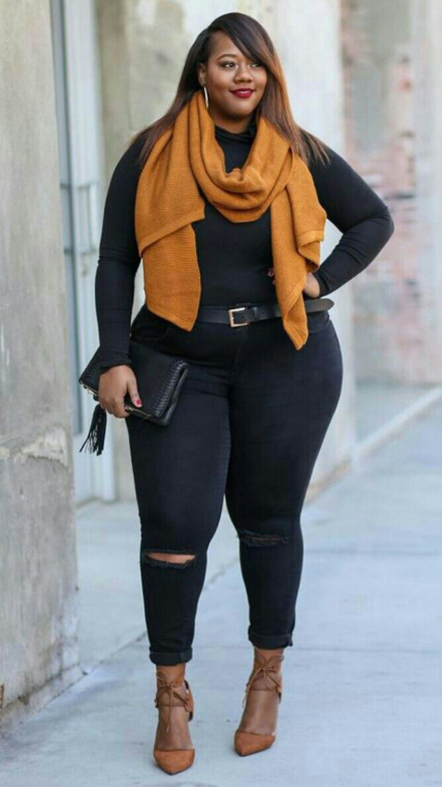 What She Lookin @ ??  Plus size winter outfits, Plus size fashion