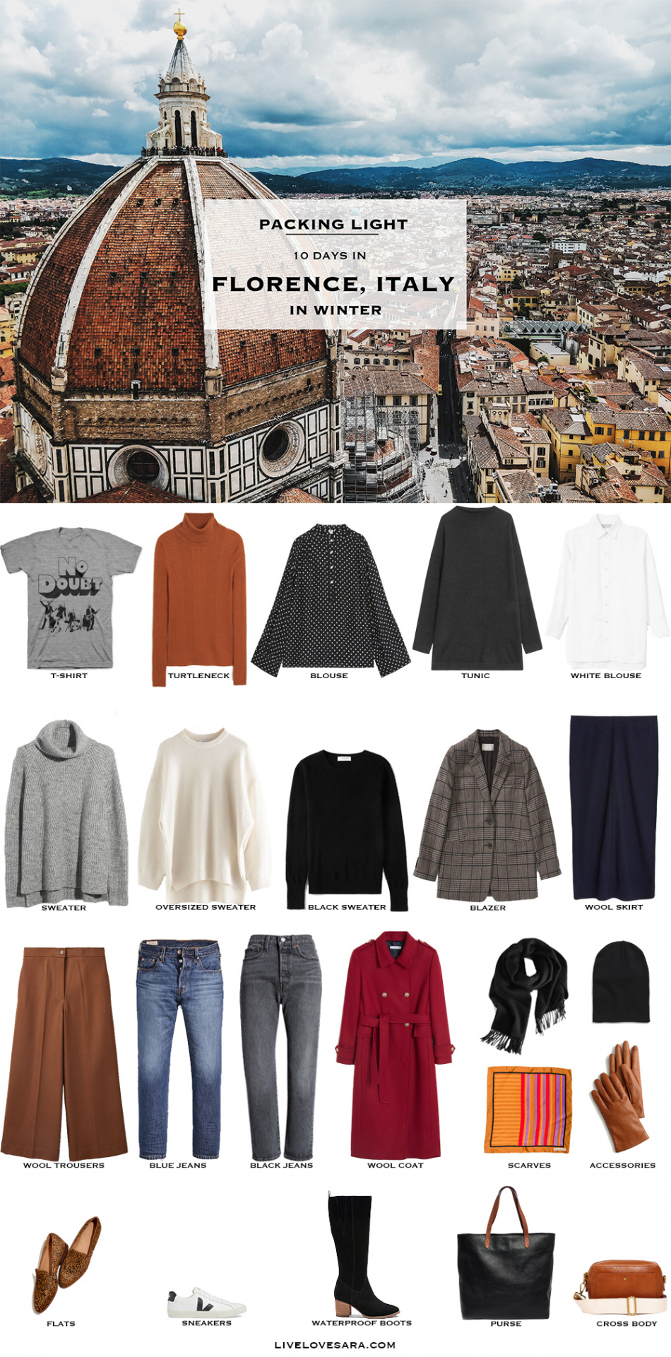 What to Pack for Florence, Italy in Winter - livelovesara