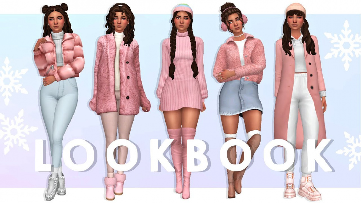 WINTER LOOKBOOK  Sims  Create A Sim + FULL CC LIST