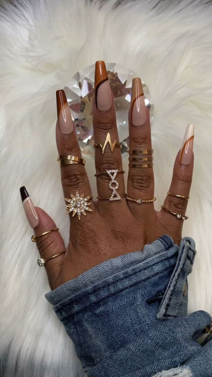 Winter Nails  Baddie Nail Inspo  Thanksgiving Nail Ideas