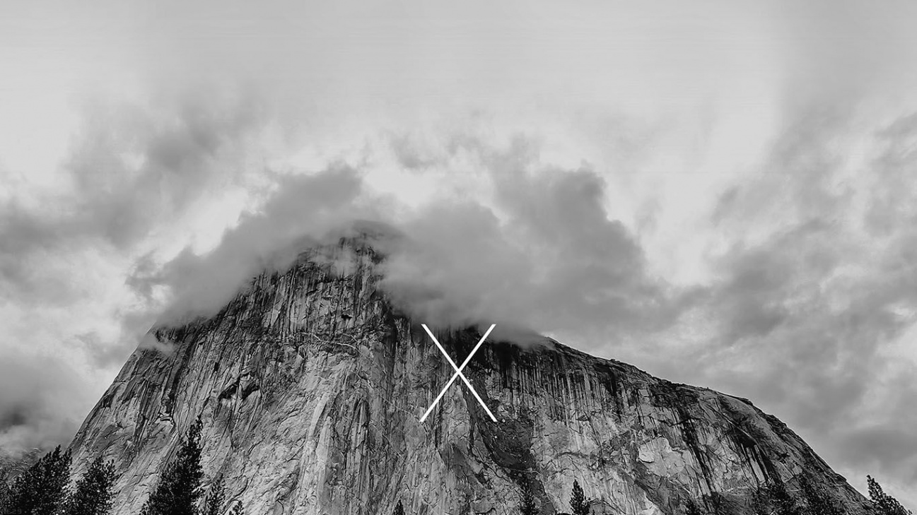 ae-os-x-yosemite-mac-apple-black-white-mountain  Imac wallpaper