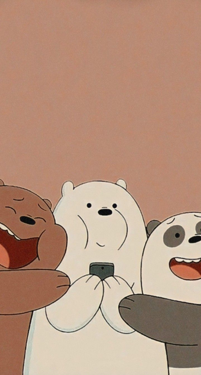 Aesthetic lockscreen  Bear wallpaper, Cute cartoon wallpapers