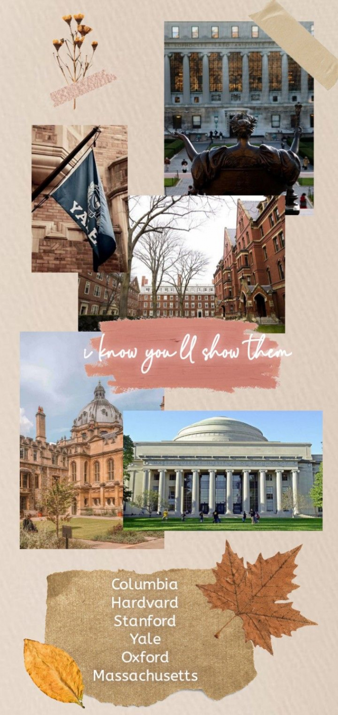 Aesthetic University Wallpaper  College vision board, Dream