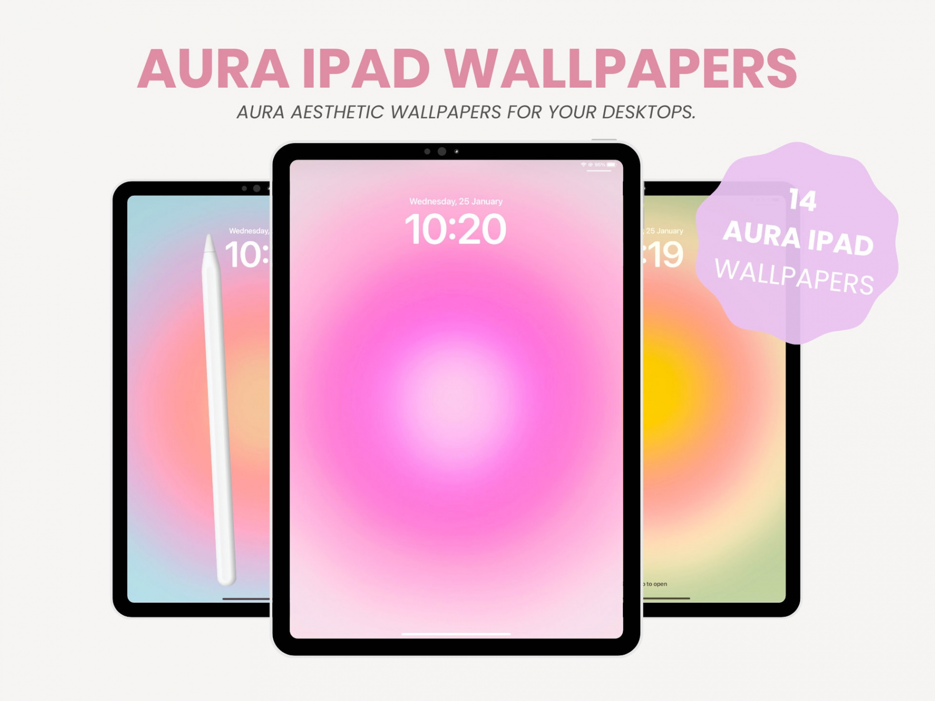 Aura Aesthetic Wallpaper Hintergrund für iPad Niedliche iPad - Etsy