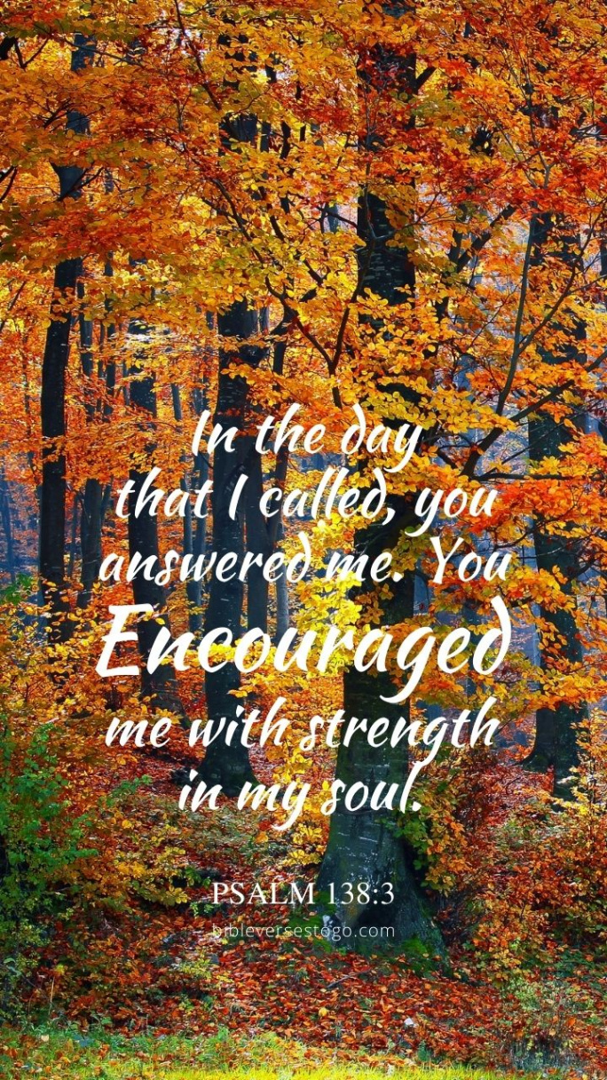 Autumn Woods Psalm : – Encouraging Bible Verses