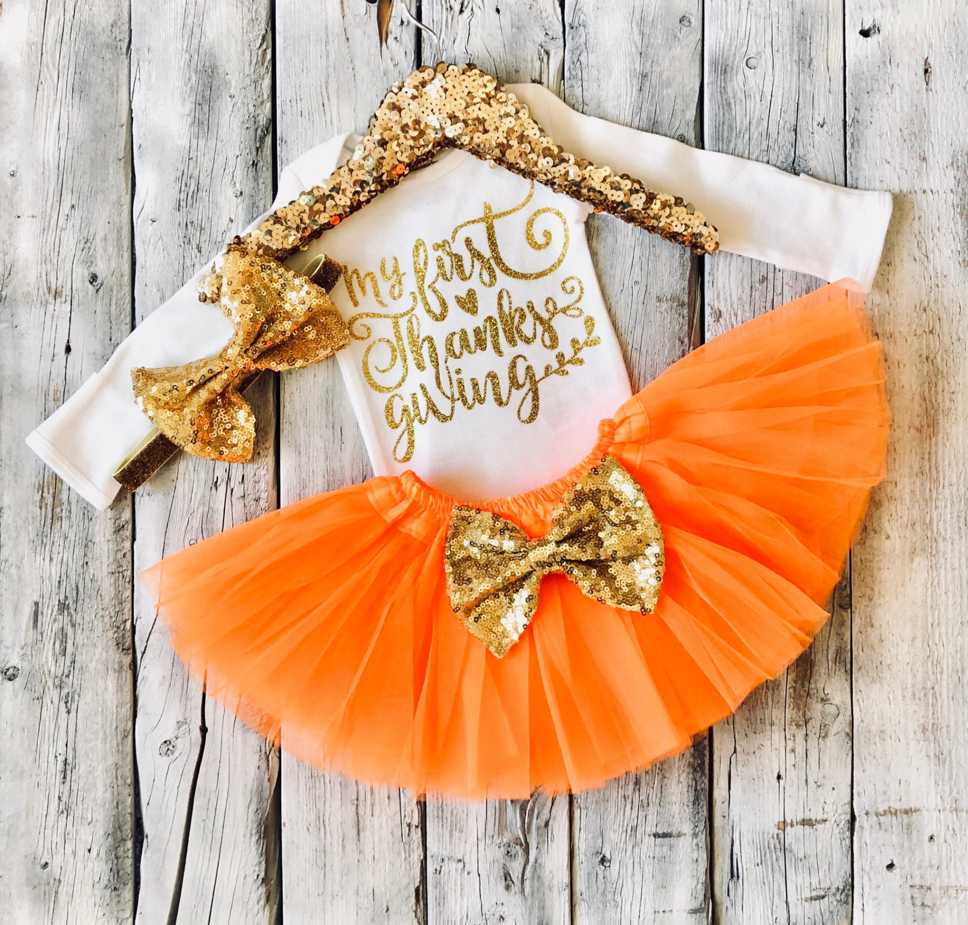 Baby Girl First Thanksgiving Outfit My st Thanksgiving - Etsy