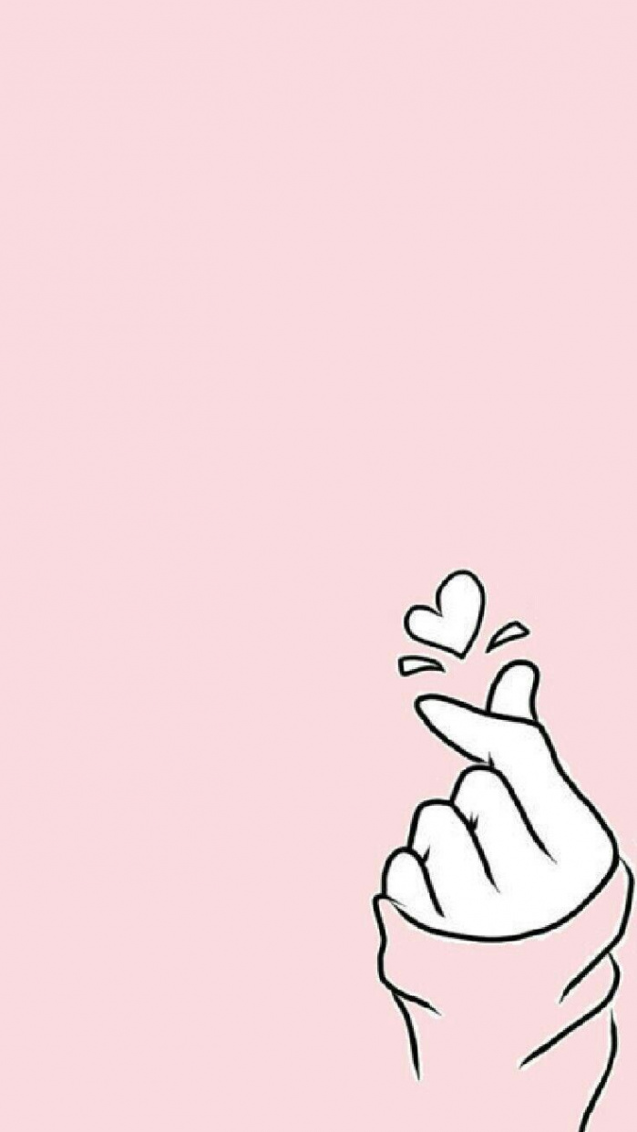 Beautiful Finger heart wallpaper HD korean finger heart 💓 images