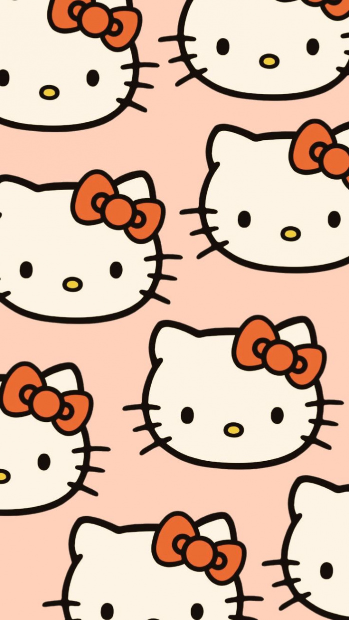 Beautiful Pink Aesthetic Wallpaper with Hello Kitty