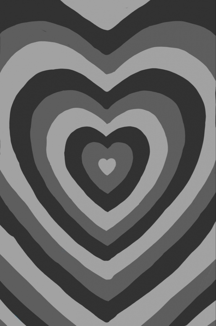 Black and white layered heart aesthetic 🫂🤍  Grey wallpaper