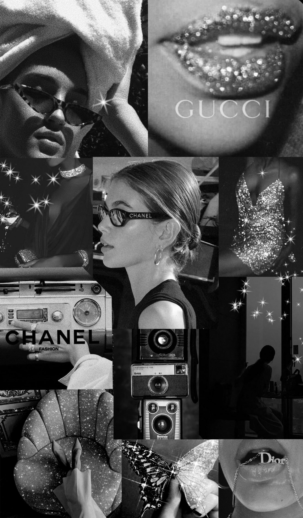 Black Collage Wallpapers : Rich Girl Aesthetic  - Fab Mood