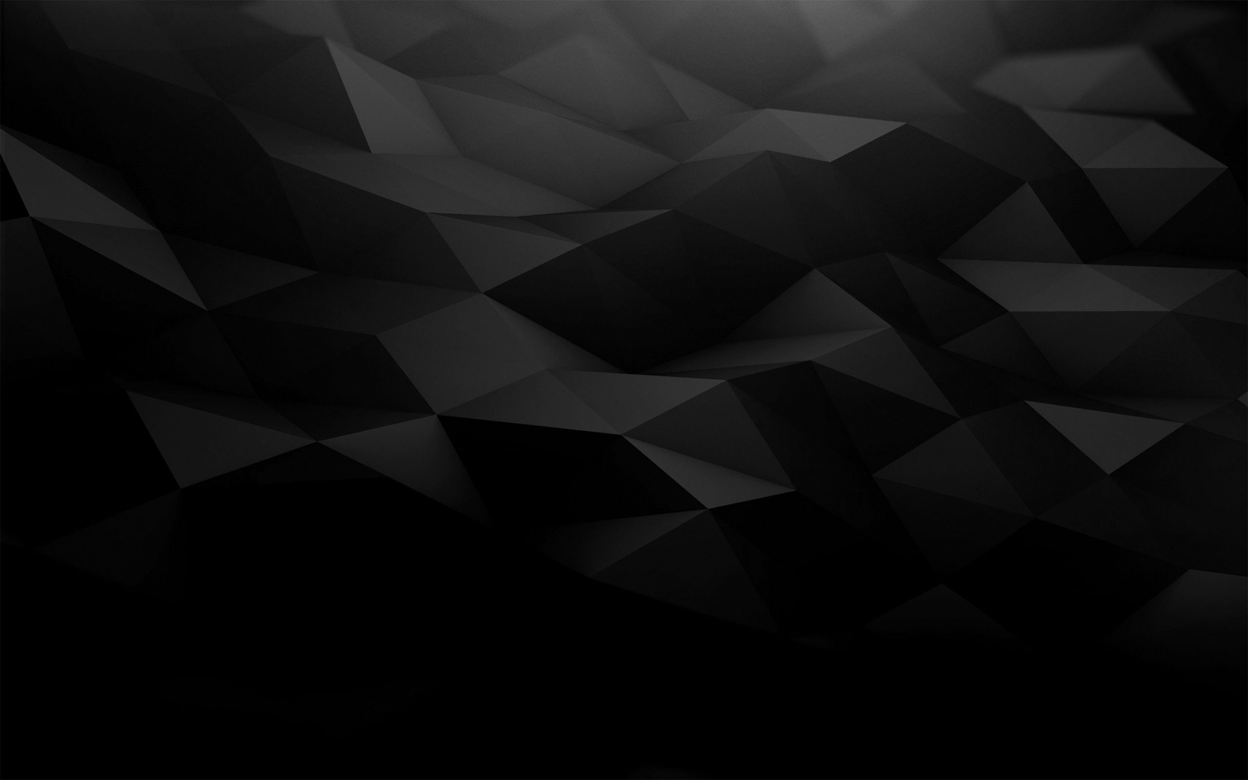 black wallpaper digital art low poly #monochrome #abstract #dark