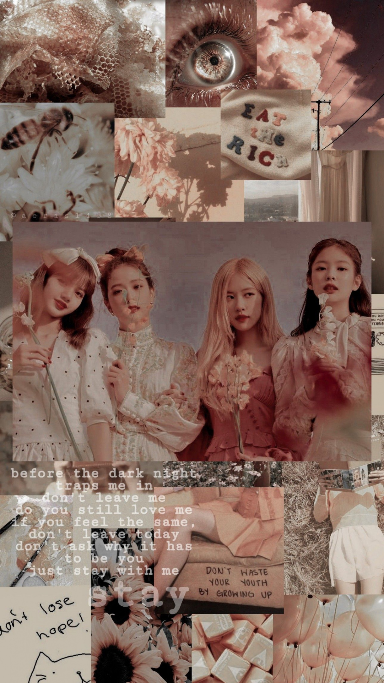 Blackpink aesthetic wallpaper  Black pink background, Black pink