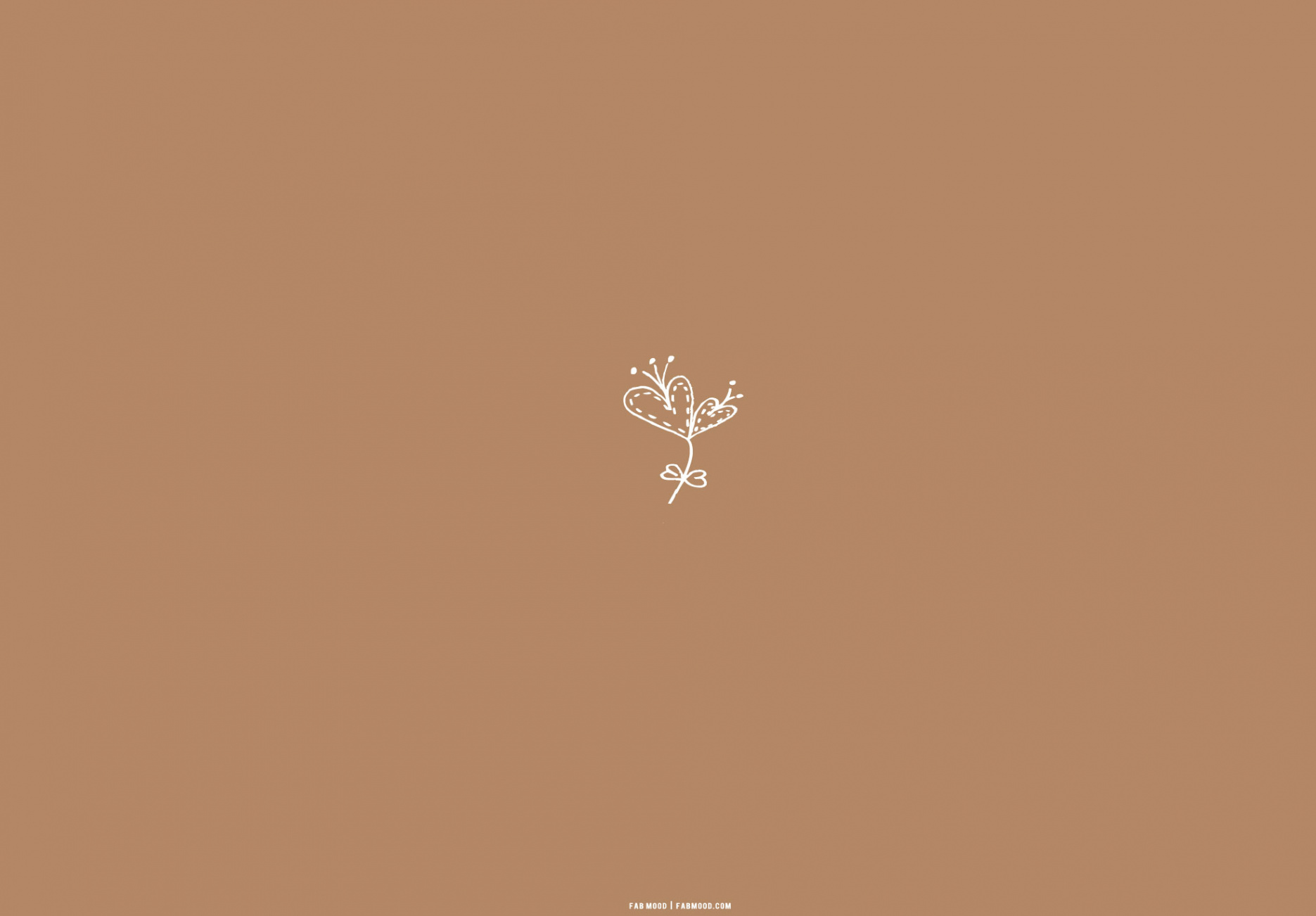 Brown Aesthetic Wallpaper for Laptop : Love Grow Wallpaper