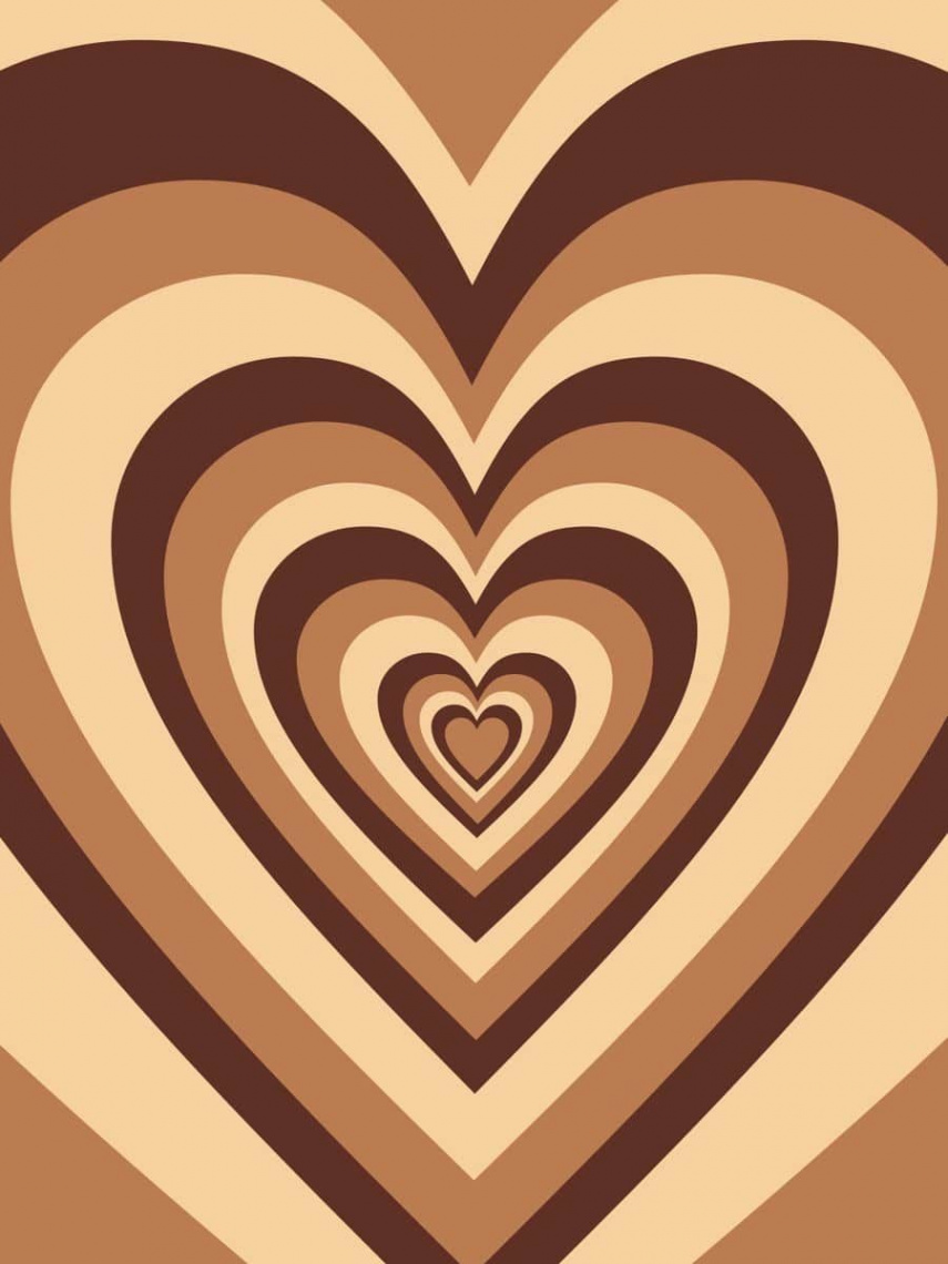 Brown Heart Wallpaper Discover more wallpaper. https://www