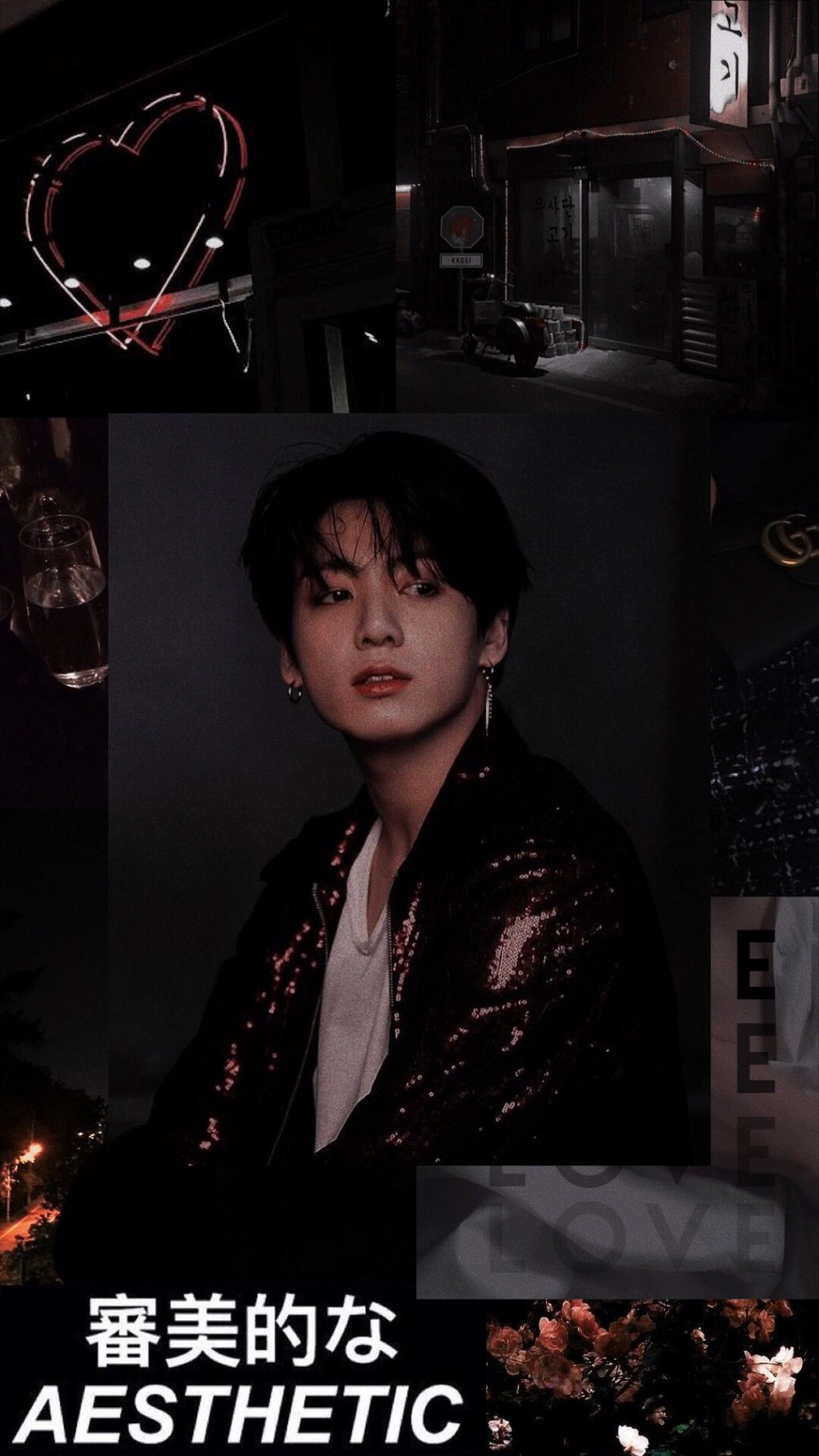 BTS Jeon Jungkook dark aesthetic wallpaper  จองกุก, สามีในอนาคต