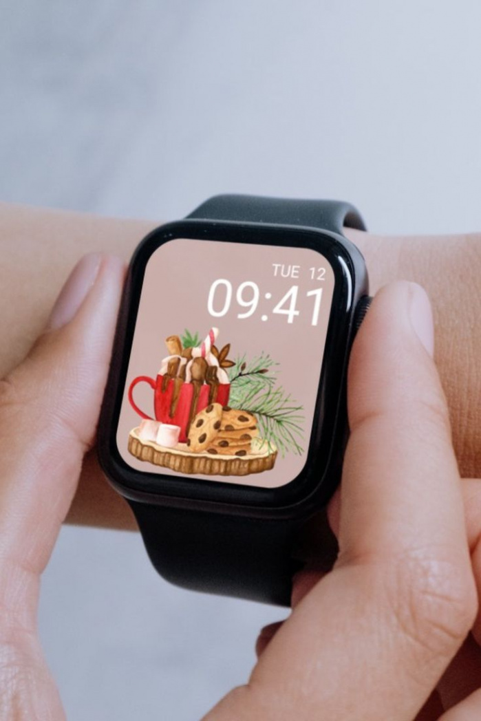 Christmas Apple Watch Wallpaper Set of  Smartwatch - Etsy UK in