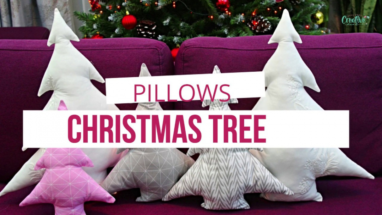 CHRISTMAS TREE PILLOWS SEWING TUTORIAL