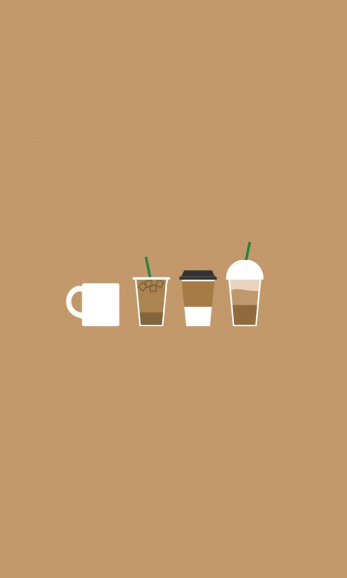 Coffee  Minimalistische wallpaper, Starbucks hintergrundbild