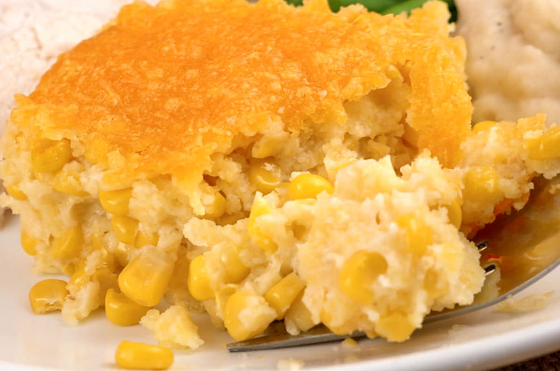 Corn Casserole for the Holidays - Two Sisters