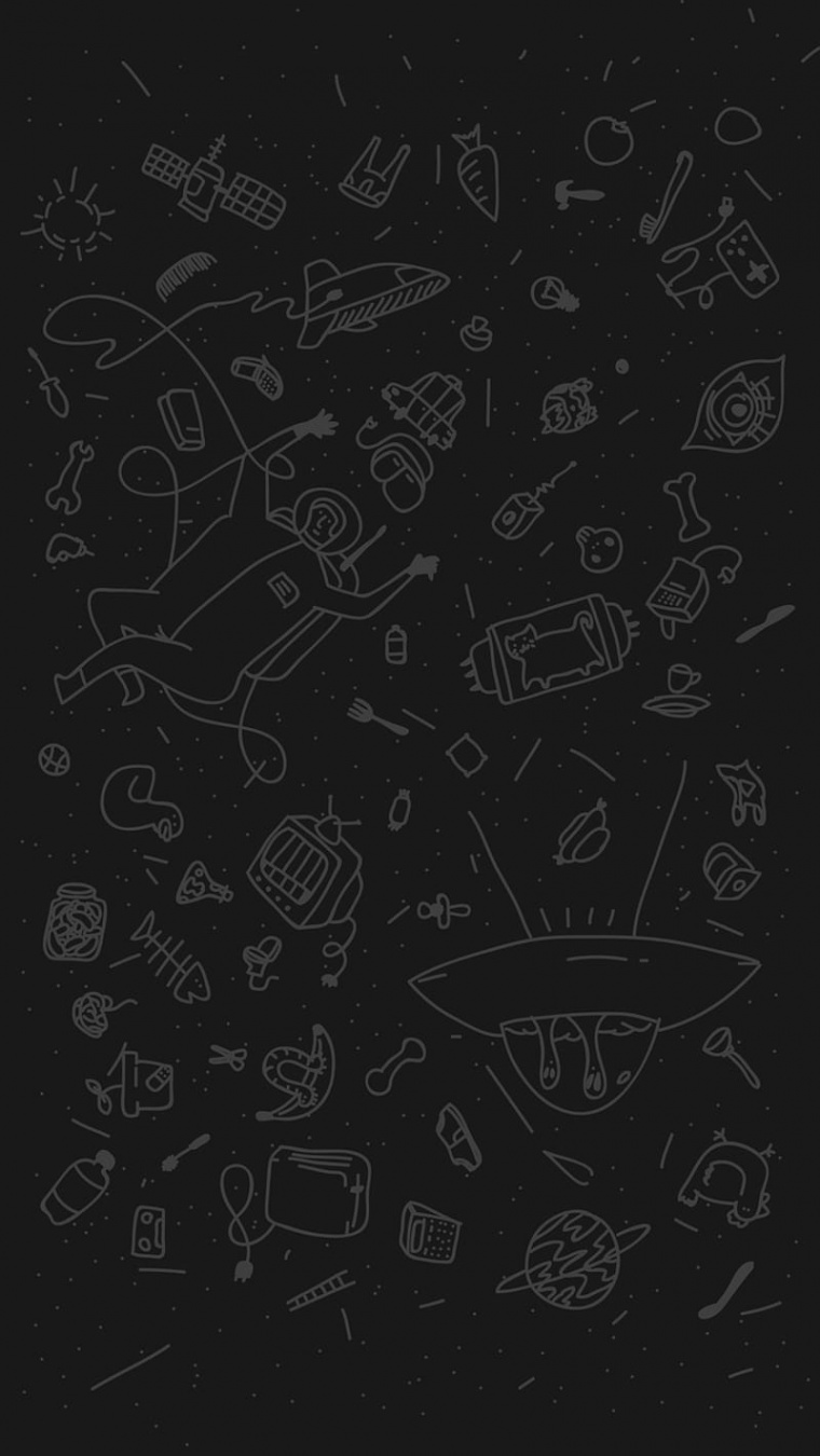 Cosmic Doodle, dark, doodles, HD phone wallpaper  Peakpx