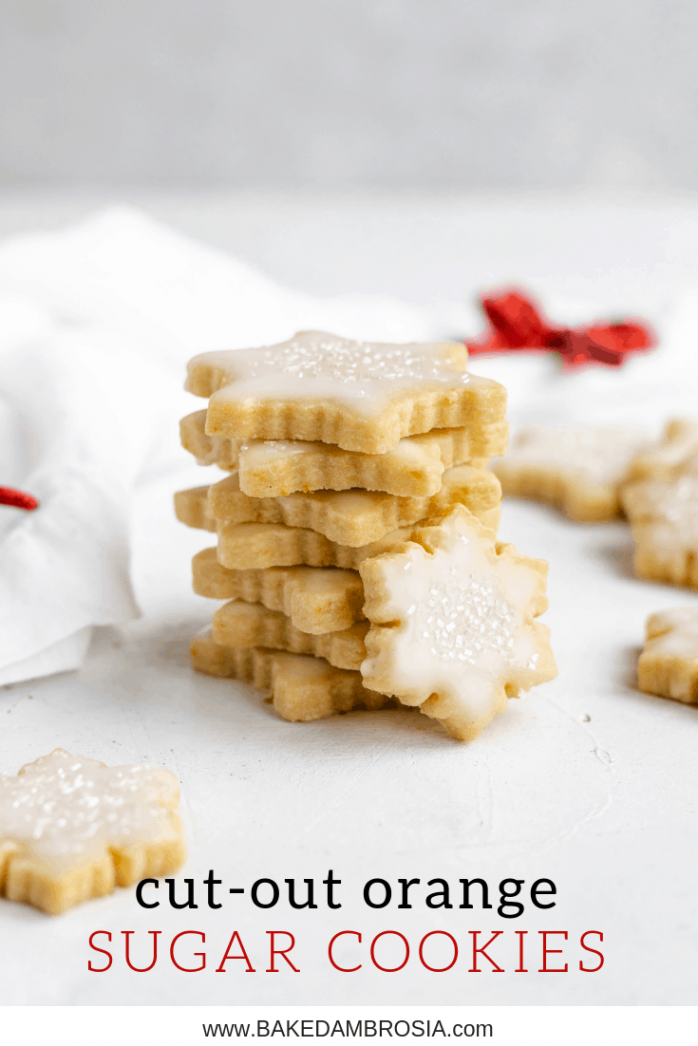 Cut Out Orange Sugar Cookies