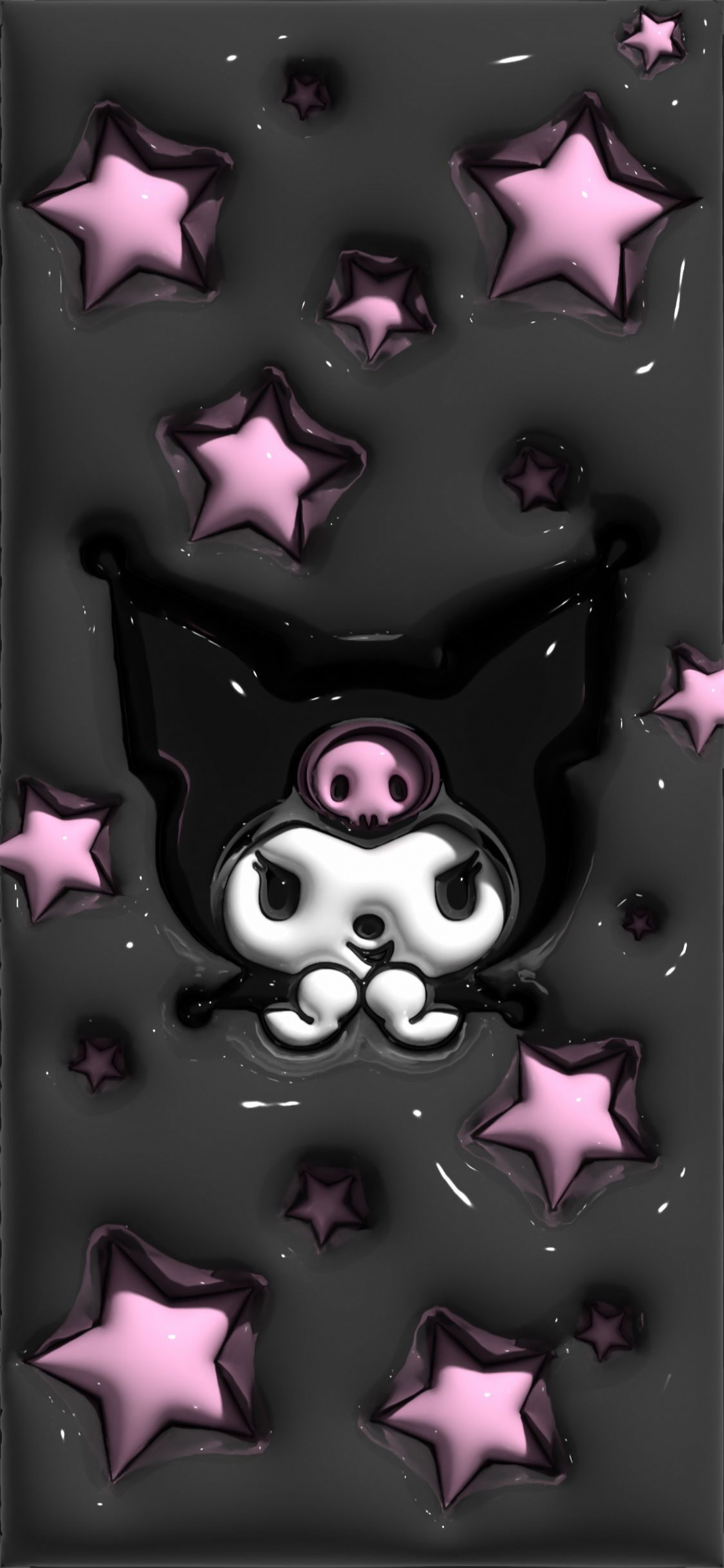 d wallpaper kuromi sanrio in 202  Hello kitty iphone wallpaper