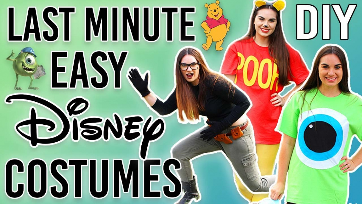 DIY LAST MINUTE DISNEY COSTUMES- HALLOWEEN