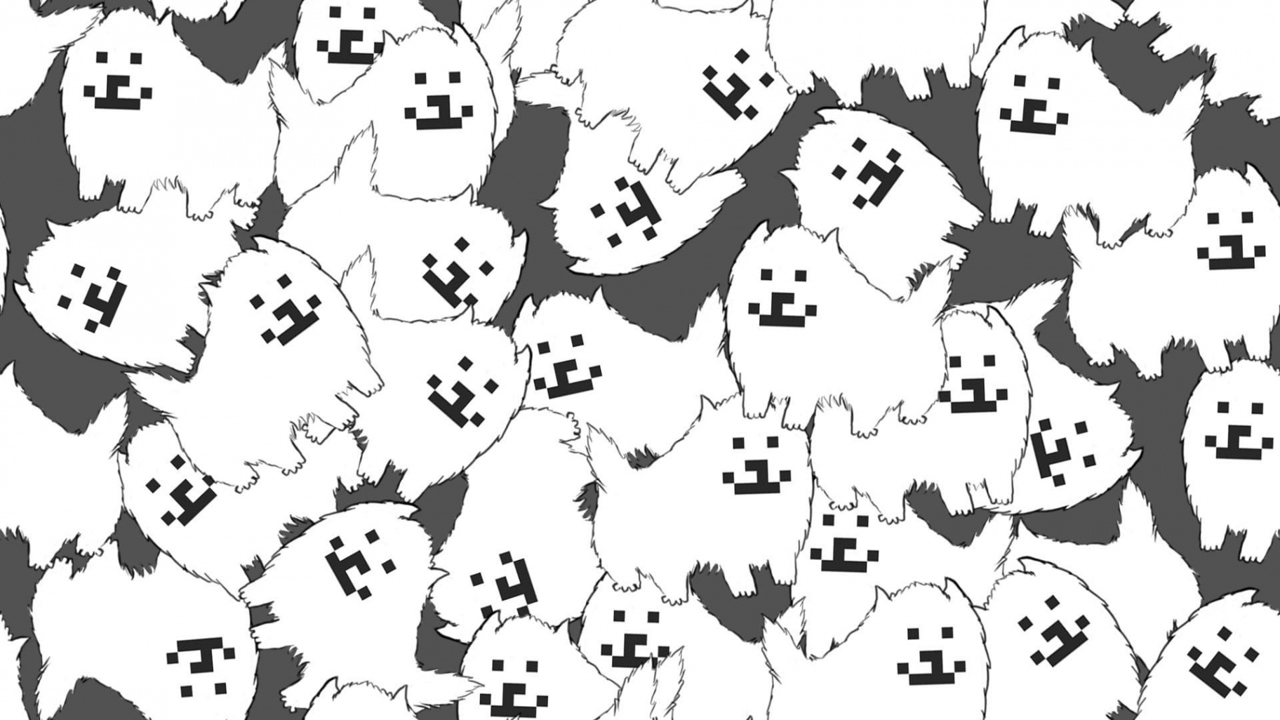 dog print wallpaper, white dog print wallpaper #Undertale #P