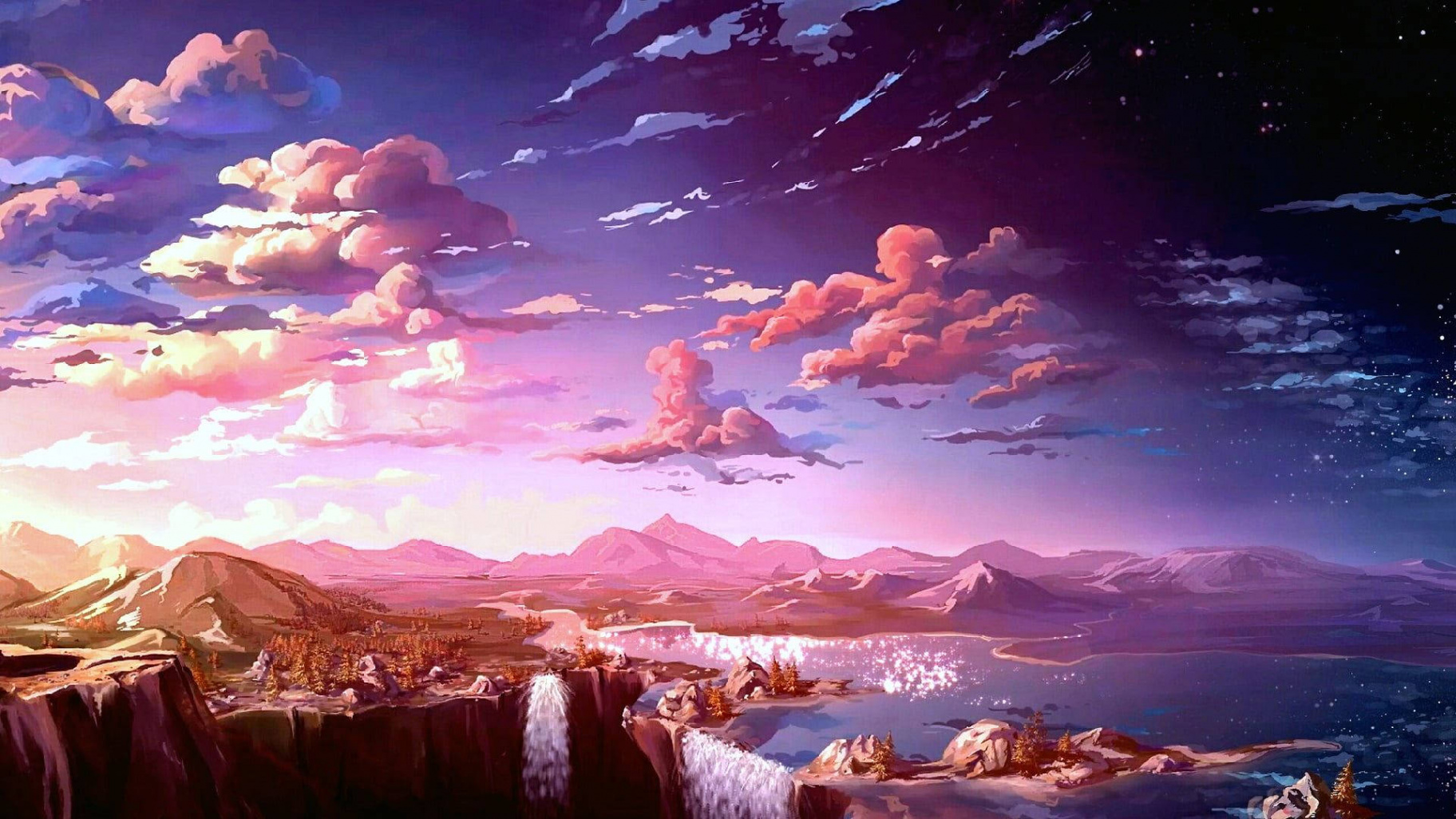 Download Animated Aesthetic Landscape Wallpaper  Wallpapers