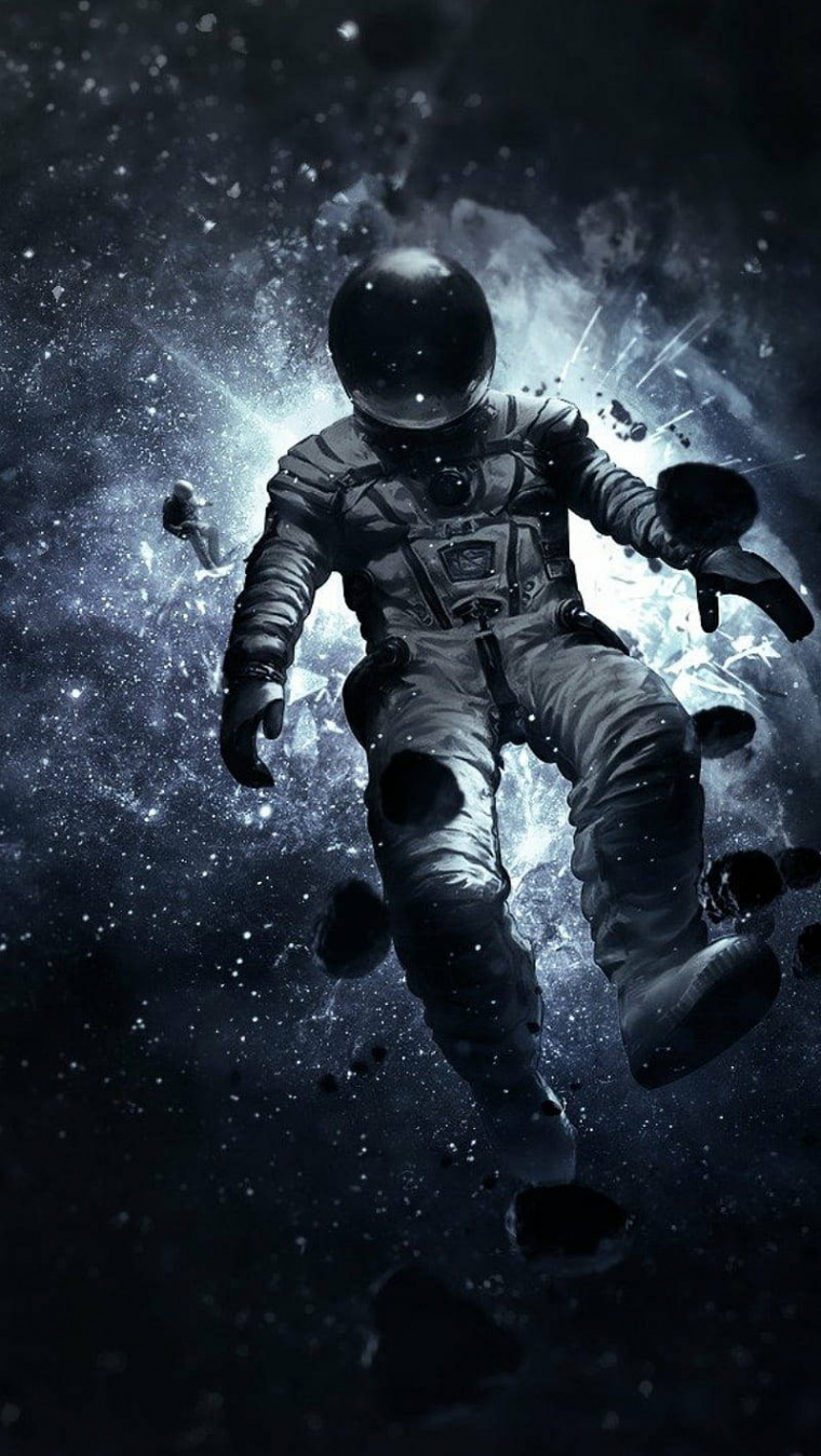 Download Astronaut Dark Men Phone Wallpaper  Wallpapers