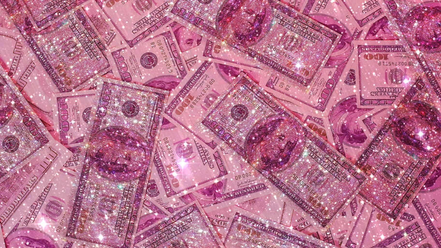 Download Baddie Aesthetic Glitter Money Wallpaper  Wallpapers