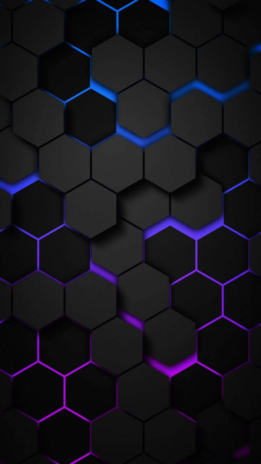 Download d Iphone Black Hexagons Wallpaper  Wallpapers