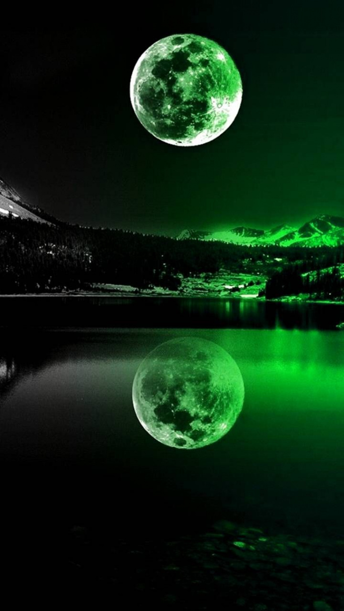 Download Green Moonlight Wallpaper by _GIVENCHY_ - ce - Free on