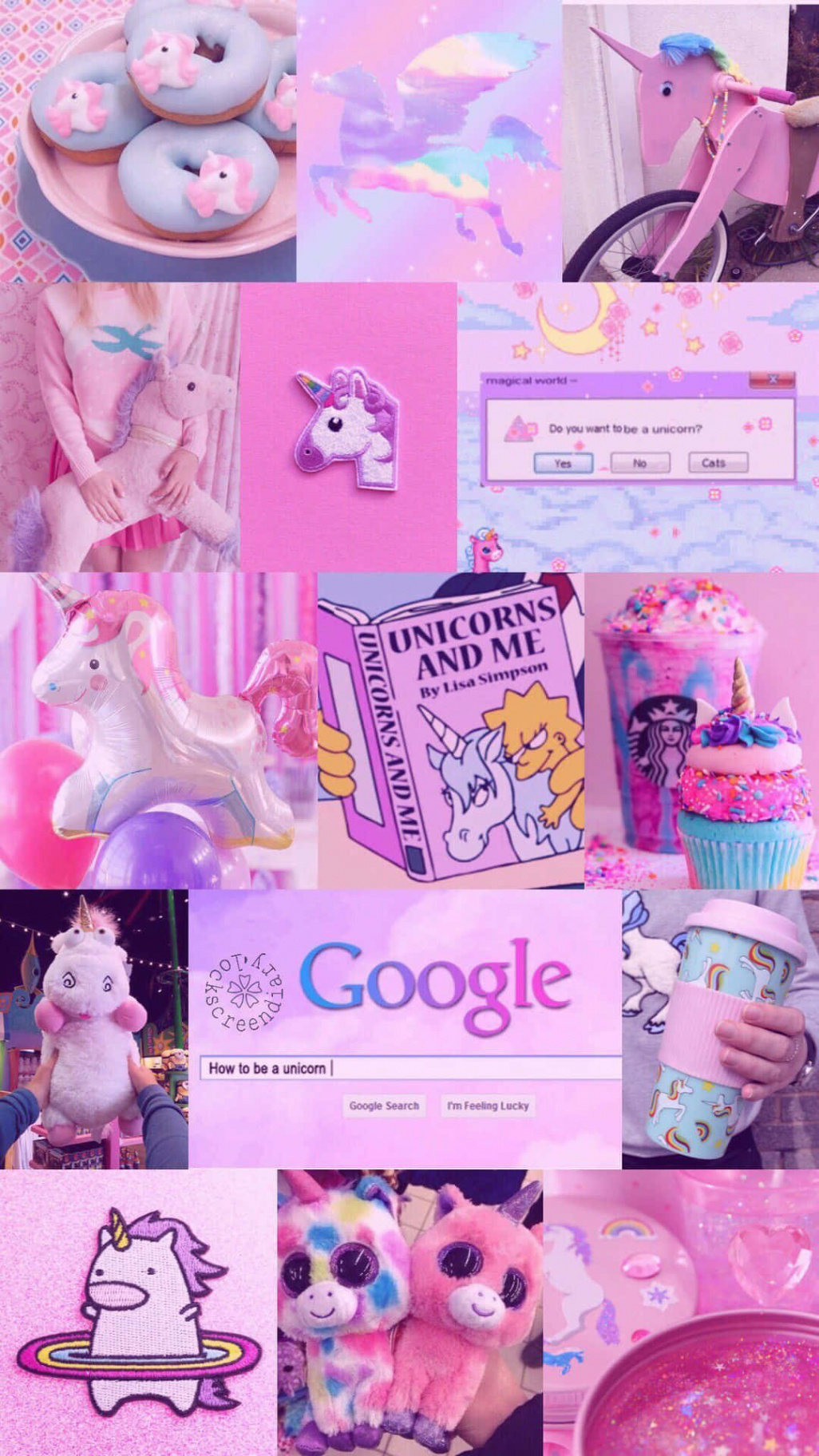 Download Pink Collage Unicorn Aesthetic Wallpaper  Wallpapers